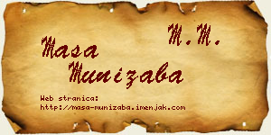 Maša Munižaba vizit kartica